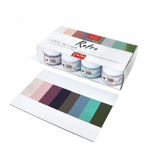 Краска акриловая набор 8 цветов х 20 мл, ТАИР Акрил Де Люкс, "Ретро", в пластиковой коробке