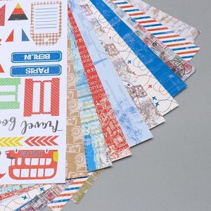 Набор бумаги для скрапбукинга "European holidays" 10 листов, 20х20 см