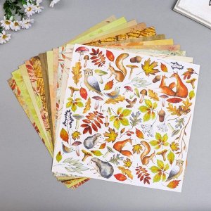 Набор бумаги для скрапбукинга "Colors of Autumn " 10 листов, 30,5х30,5 см