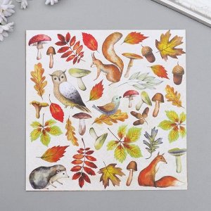 Набор бумаги для скрапбукинга "Colors of Autumn" 10 листов, 20х20 см