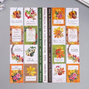 Набор бумаги для скрапбукинга "Botany autumn redesign " 10 листов, 30,5х30,5 см