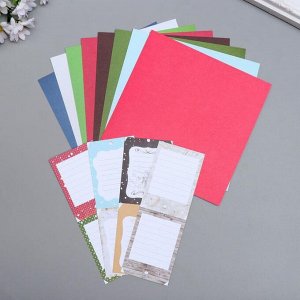 Набор бумаги для скрапбукинга "Backgrounds 7" 8 листов, 15х15 см