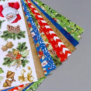 Набор бумаги для скрапбукинга "Awaiting Christmas " 10 листов, 30,5х30,5 см