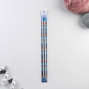 Спицы для вязания, прямые, d = 5,5 мм, 35 см, 2 шт