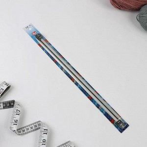Спицы для вязания, прямые, d = 7 мм, 35 см, 2 шт