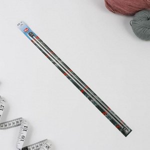 Спицы для вязания, прямые, d = 4 мм, 40 см, 2 шт