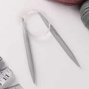 Спицы для вязания, круговые, с пластиковой леской, d = 12 мм, 80 см
