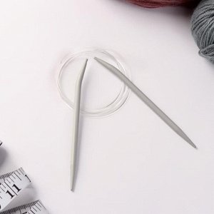 Спицы для вязания, круговые, с пластиковой леской, d = 6 мм, 120 см