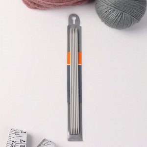 Спицы для вязания, чулочные, d = 3 мм, 20 см, 5 шт