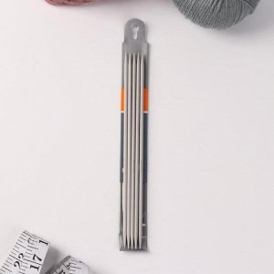 Спицы для вязания, чулочные, d = 3,5 мм, 20 см, 5 шт
