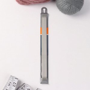 Спицы для вязания, чулочные, d = 3,25 мм, 23 см, 5 шт