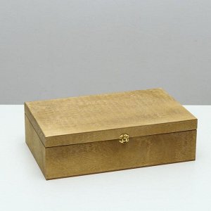 Подарочный ящик 34*21.5*10 см деревянный, с закрывающейся крышкой, брашированный