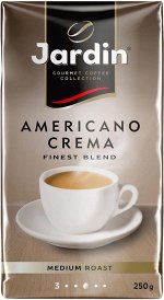 Кофе Jardin Americano Crema молотый натур в/у 250гр