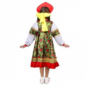 Русский народный костюм «Рябинка», платье, кокошник, р. 28, рост 98-104 см