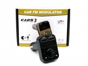 Автомобильный FM-трансмиттер - CARB3 Bluetooth (черный)