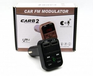 Автомобильный FM-трансмиттер - CARB2 Bluetooth (черный)