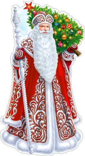 Вырубной плакат "Дед Мороз"