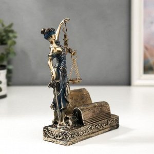 Фигурка-визитница настольная «Фемида - богиня правосудия», полистоун, 18x13.5x5 см