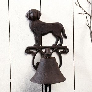 Колокол сувенирный металл "Собака" 24х10х13,5 см