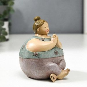 Фигурка полистоун «Пышечка медитирует», 11x8.5x10 см