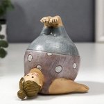 Сувенир полистоун &quot;Пышечка - упражение берёзка&quot; 10,5х11х11,5 см