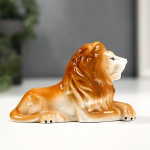 Сувенир керамика "Рыжий лев" 8,7 см