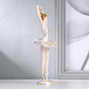 Сувенир полистоун "Балеринка в перламутро-розовой пачке" 13х4,5х4,5 см
