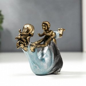 Фигурка полистоун «Мама с сыном», 9.5x6.5x17 см