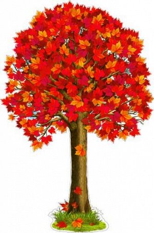 Вырубной плакат "Осеннее дерево"