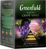 Черный чай в пирамидках Greenfield Grape Vines, 20 шт