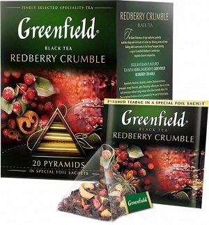 Черный чай в пирамидках Greenfield Radberry Crumble, 20 шт