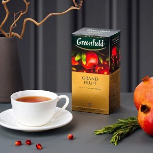 Черный чай в пакетиках Greenfield Grand Fruit, 25 шт