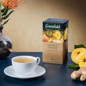 Зеленый чай в пакетиках Greenfield Quince Ginger, 25 шт