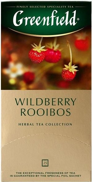 Чайный напиток в пакетиках Greenfield Wildberry Rooibos, 25 шт