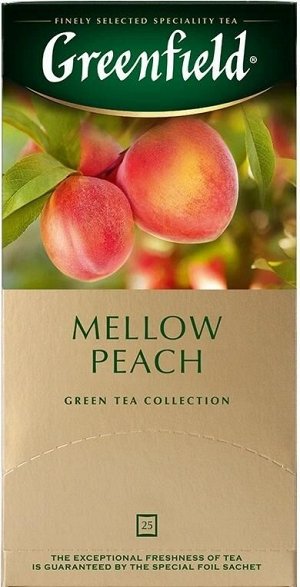 Зеленый чай в пакетиках Greenfield Peach Mellow, 25 шт