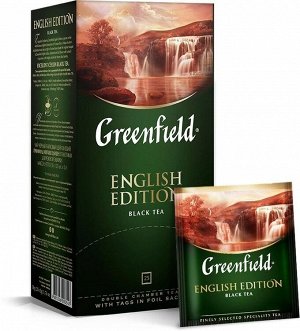 Черный чай в пакетиках Greenfield English Edition, 25 шт