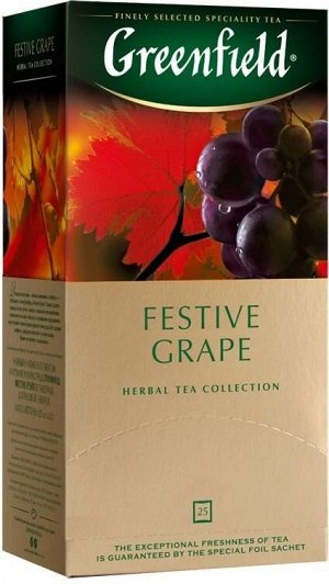 Чайный напиток в пакетиках Greenfield Festive Grape, 25 шт