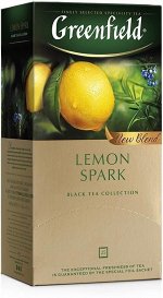 Черный чай в пакетиках Greenfield Lemon Spark, 25 шт