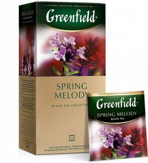 Черный чай в пакетиках Greenfield Spring Melody, 25 шт