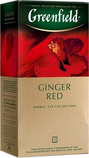 Чайный напиток в пакетиках Greenfield Ginger Red, 25 шт