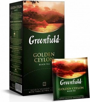 Черный чай в пакетиках Greenfield Golden Ceylon, 25 шт