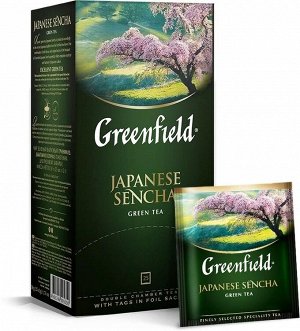 Зеленый чай в пакетиках Greenfield Japanese Sencha, 25 шт