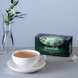 Зеленый чай в пакетиках Greenfield Jasmine Dream ароматизированный, 25 шт
