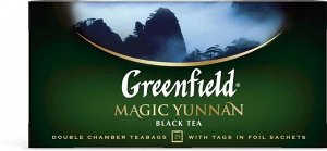 Черный чай в пакетиках Greenfield Magic Yunnan, 25 шт