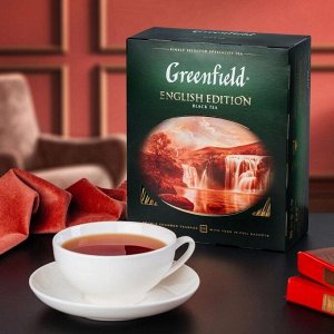 Черный чай в пакетиках Greenfield English Edition, 100 шт
