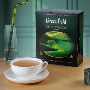 Зеленый чай в пакетиках Greenfield Flying Dragon, 100 шт