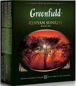 Черный чай в пакетиках Greenfield Kenyan Sunrise, 100 шт