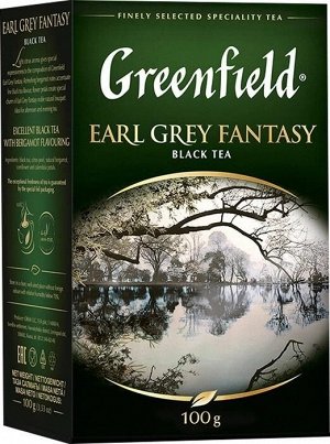 Черный чай листовой Greenfield Earl Grey Fantasy, 100 г