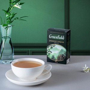 Зеленый чай листовой Greenfield Jasmine Dream ароматизированный, 100 г