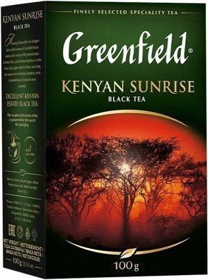 Черный чай листовой Greenfield Kenyan Sunrise, 100 г